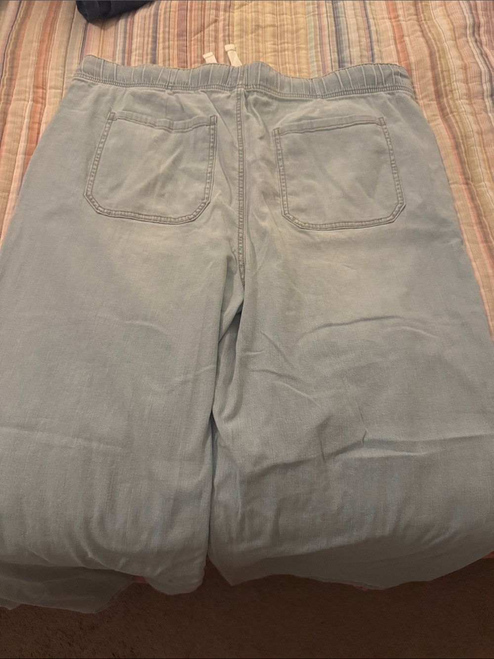 Maurices Light Denim Wide Leg Pull-On Jeans Size 18W Short - Picture 6 of 6